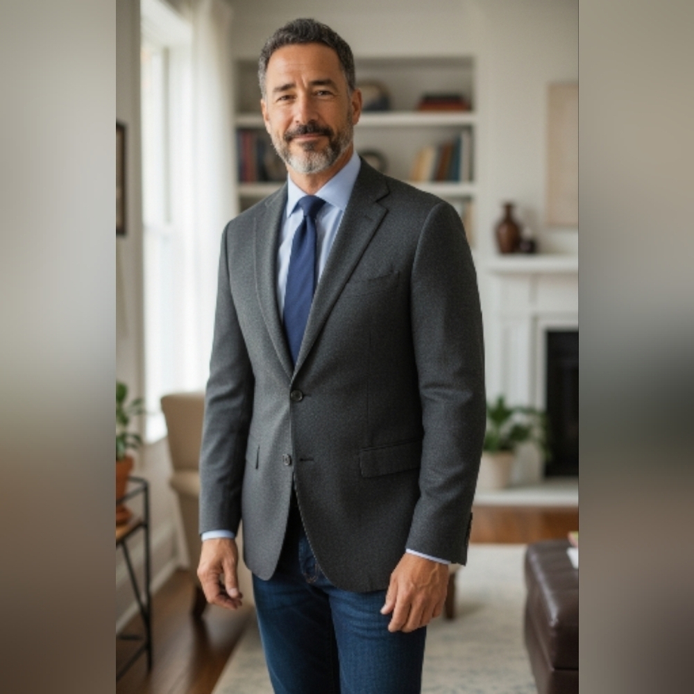 Brooks Brothers Charcoal Men's Blazer